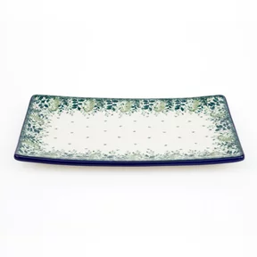Tacka ceramiczna C26 30/16,5cm<br> 2206X Zielone paprocie